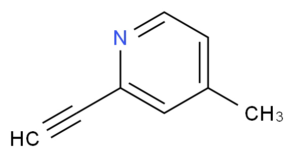 2-ethynyl-4-methylpyridine_分子结构_CAS_30413-54-8