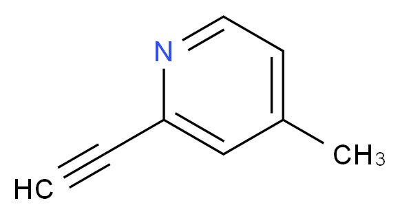 2-ethynyl-4-methylpyridine_分子结构_CAS_30413-54-8)