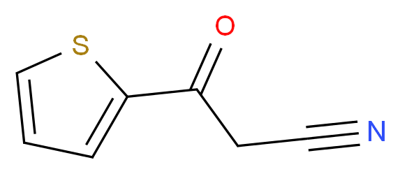 3-oxo-3-(thiophen-2-yl)propanenitrile_分子结构_CAS_33898-90-7
