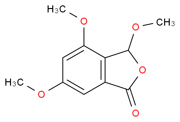 3,4,6-三甲氧基-1(3H)-异苯并呋喃酮_分子结构_CAS_189454-29-3)