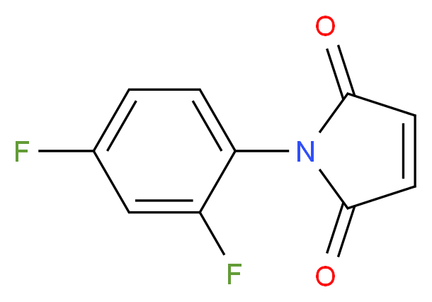 1-(2,4-difluorophenyl)-2,5-dihydro-1H-pyrrole-2,5-dione_分子结构_CAS_6954-65-0