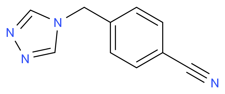 4-(4-CYANOBENZYL)-1,2,4-TRIAZOLE_分子结构_CAS_112809-27-5)