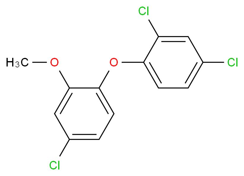 Triclosan Methyl Ether_分子结构_CAS_4640-01-1)