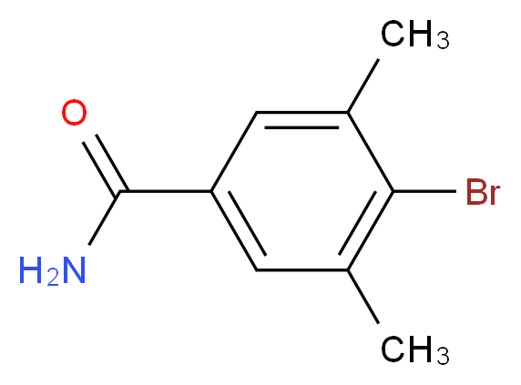 4-bromo-3,5-dimethylbenzamide_分子结构_CAS_864825-81-0
