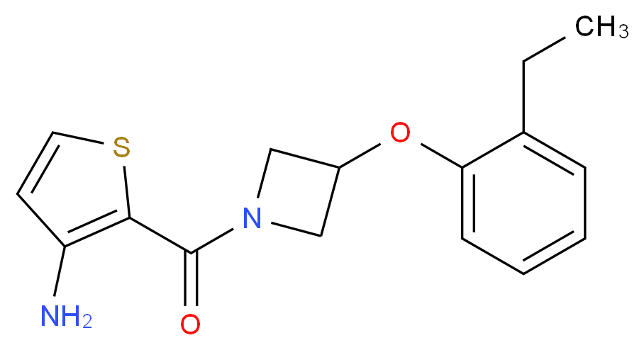(2-{[3-(2-ethylphenoxy)-1-azetidinyl]carbonyl}-3-thienyl)amine_分子结构_CAS_)