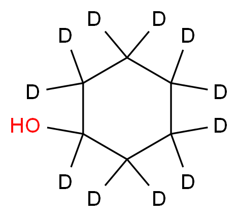 (<sup>2</sup>H<sub>1</sub><sub>1</sub>)cyclohexan-1-ol_分子结构_CAS_93131-17-0