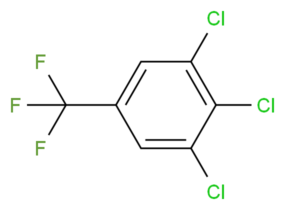 3,4,5-三氯三氟甲苯_分子结构_CAS_50594-82-6)