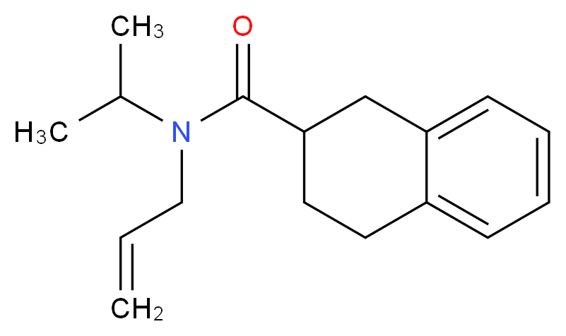N-allyl-N-isopropyl-1,2,3,4-tetrahydronaphthalene-2-carboxamide_分子结构_CAS_)