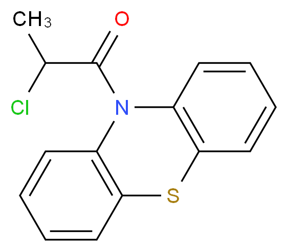 2-chloro-1-(10H-phenothiazin-10-yl)propan-1-one_分子结构_CAS_)