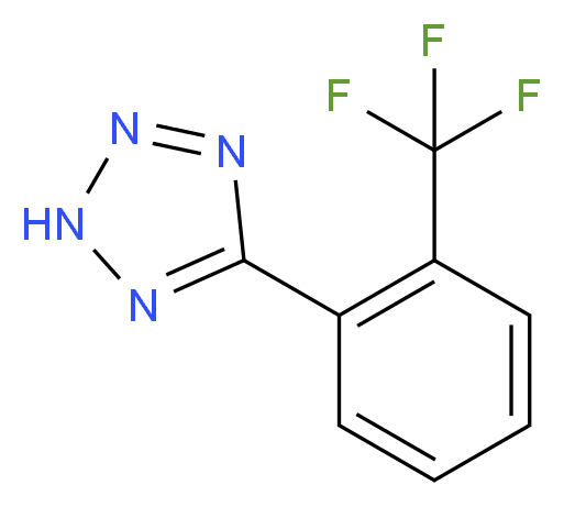 5-[2-(trifluoromethyl)phenyl]-2H-1,2,3,4-tetrazole_分子结构_CAS_719274-67-6