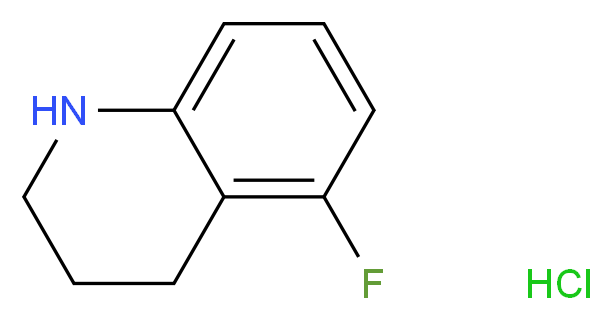 5-fluoro-1,2,3,4-tetrahydroquinoline hydrochloride_分子结构_CAS_345264-61-1