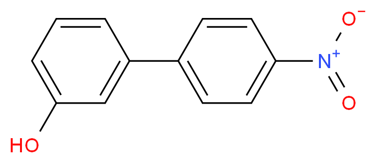 3-(4-nitrophenyl)phenol_分子结构_CAS_28023-89-4