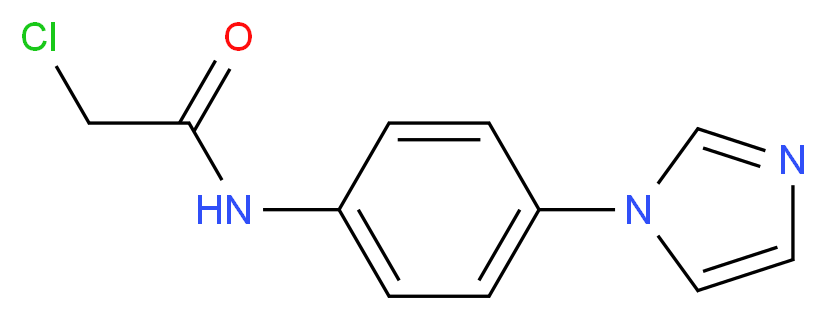 2-Chloro-N-(4-imidazol-1-yl-phenyl)-acetamide_分子结构_CAS_)
