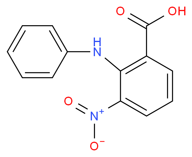 3-Nitro-2-phenylaminobenzoic acid_分子结构_CAS_54420-95-0)