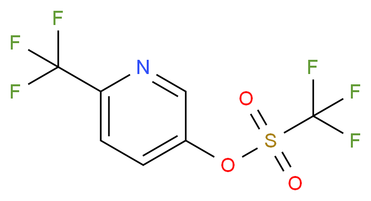 6-(Trifluoromethyl)pyridin-3-yl trifluoromethanesulfonate_分子结构_CAS_)