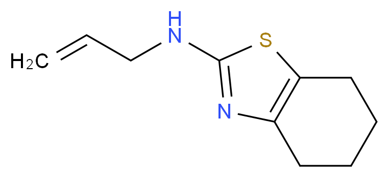 N-allyl-4,5,6,7-tetrahydro-1,3-benzothiazol-2-amine_分子结构_CAS_65913-05-5)