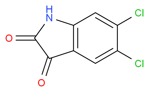 5,6-Dichloro-1H-indole-2,3-dione_分子结构_CAS_1677-48-1)