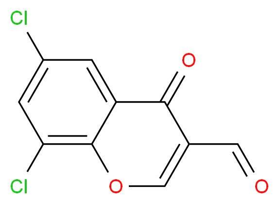 6,8-Dichloro-3-formylchromone_分子结构_CAS_64481-10-3)