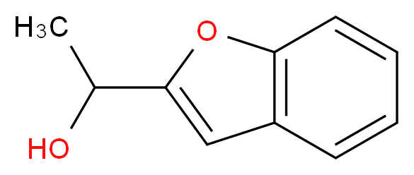 1-(1-benzofuran-2-yl)ethan-1-ol_分子结构_CAS_99058-80-7