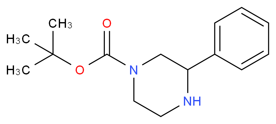 3-Phenylpiperazine, N1-BOC protected_分子结构_CAS_502649-25-4)