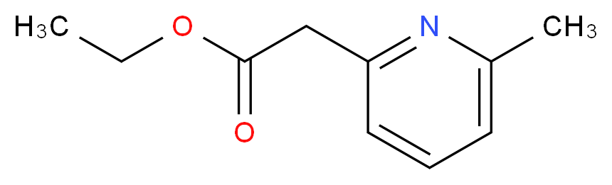ethyl 2-(6-methylpyridin-2-yl)acetate_分子结构_CAS_5552-83-0