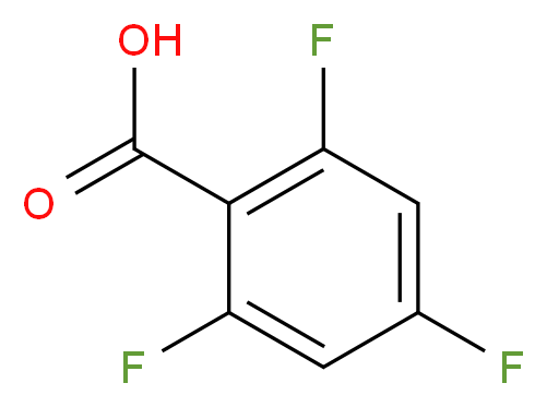 2,4,6-Trifluorobenzoic acid_分子结构_CAS_)