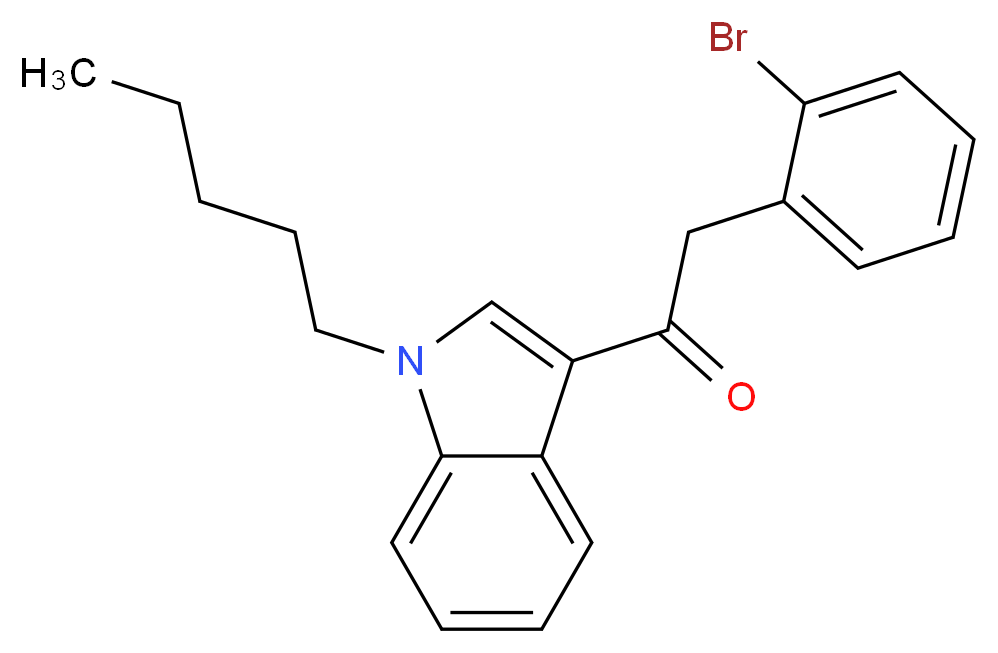 2-(2-bromophenyl)-1-(1-pentyl-1H-indol-3-yl)ethan-1-one_分子结构_CAS_864445-60-3