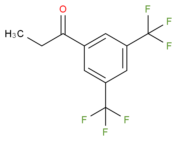 3,5-二(三氟甲基)苯丙酮_分子结构_CAS_85068-34-4)