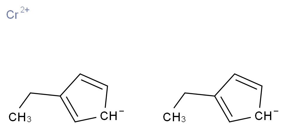 λ<sup>2</sup>-chromium(2+) ion bis(3-ethylcyclopenta-2,4-dien-1-ide)_分子结构_CAS_55940-03-9