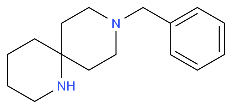 9-benzyl-1,9-diazaspiro[5.5]undecane_分子结构_CAS_1100748-66-0