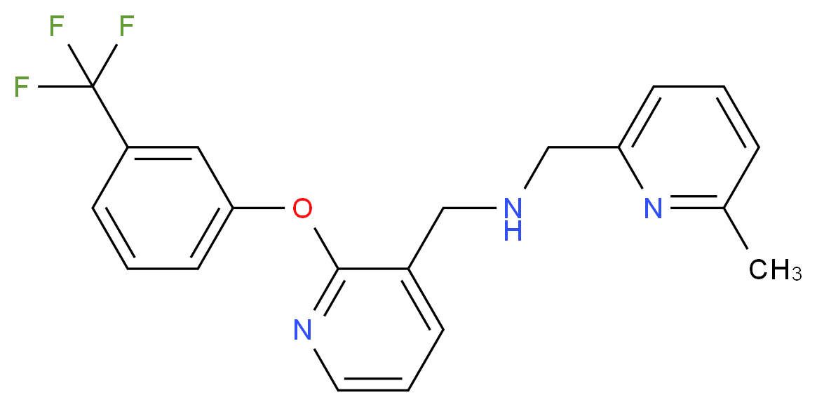 1-(6-methyl-2-pyridinyl)-N-({2-[3-(trifluoromethyl)phenoxy]-3-pyridinyl}methyl)methanamine_分子结构_CAS_)