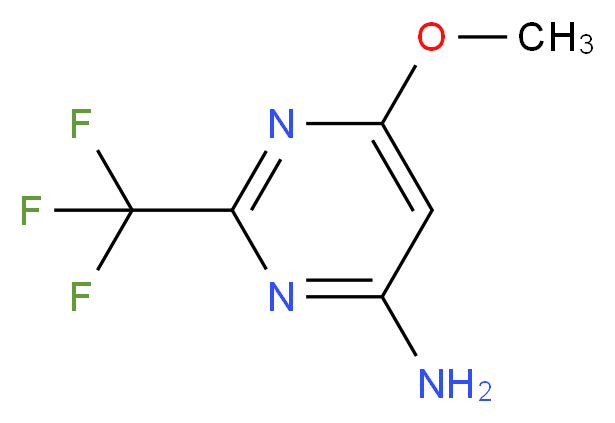 6-methoxy-2-(trifluoromethyl)pyrimidin-4-amine_分子结构_CAS_16097-49-7