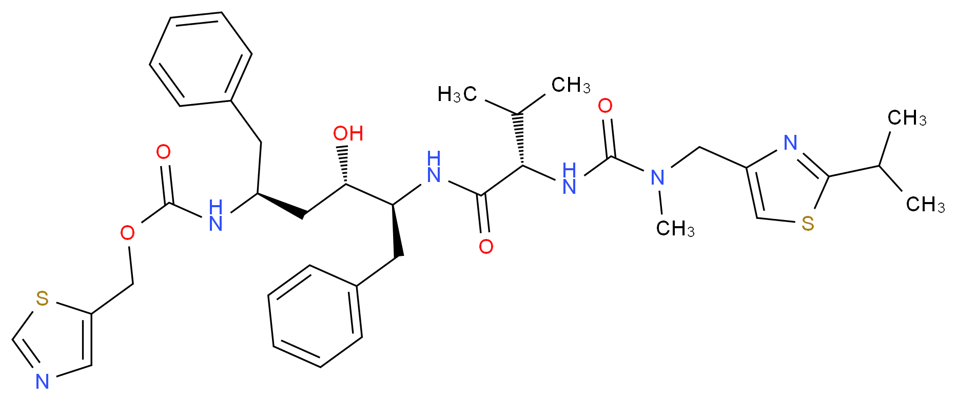 4-Dehydroxy-5-hydroxy Ritonavir_分子结构_CAS_202816-62-4)