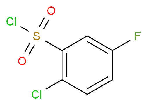 2-chloro-5-fluorobenzene-1-sulfonyl chloride_分子结构_CAS_)
