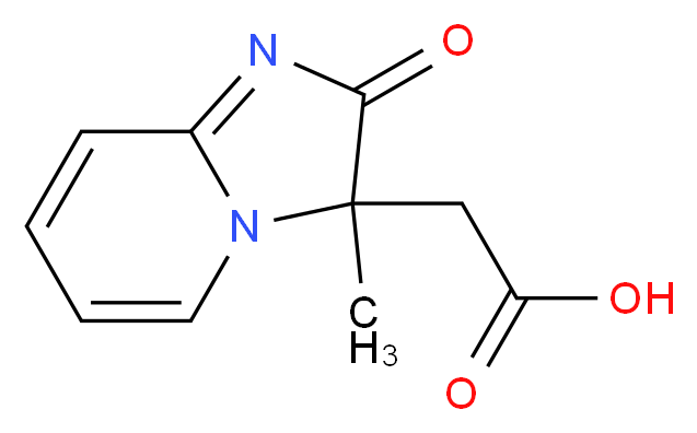 (3-Methyl-2-oxo-2,3-dihydro-imidazo[1,2-a]pyridin-3-yl)-acetic acid_分子结构_CAS_)