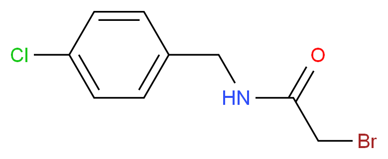 2-溴-N-(4-氯苄基)乙酰胺_分子结构_CAS_)
