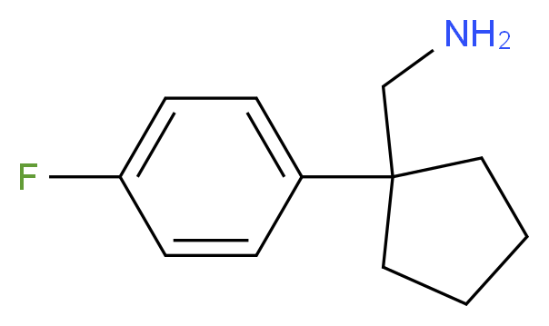 [1-(4-fluorophenyl)cyclopentyl]methanamine_分子结构_CAS_75180-50-6)