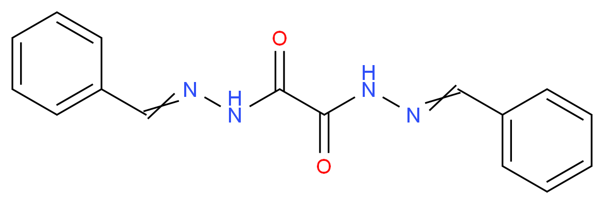 1-N',2-N'-bis(phenylmethylidene)ethanedihydrazide_分子结构_CAS_6629-10-3