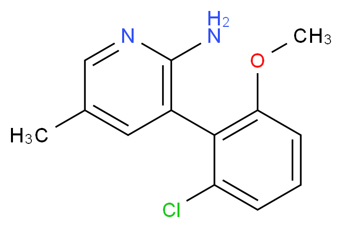 3-(2-chloro-6-methoxyphenyl)-5-methylpyridin-2-amine_分子结构_CAS_)