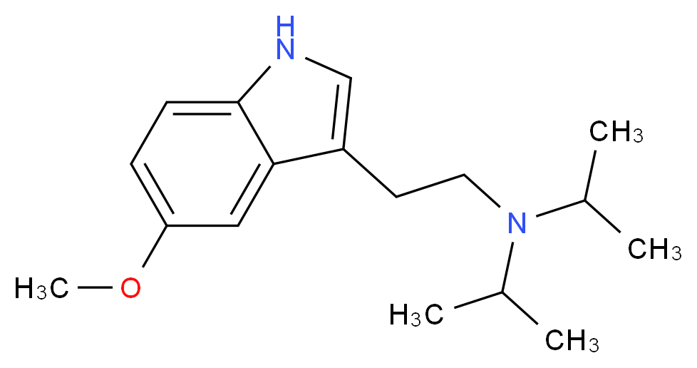 [2-(5-methoxy-1H-indol-3-yl)ethyl]bis(propan-2-yl)amine_分子结构_CAS_4021-34-5