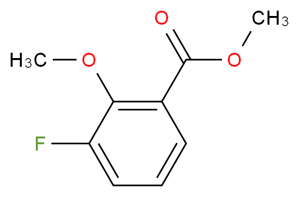 methyl 3-fluoro-2-methoxybenzoate_分子结构_CAS_106428-04-0