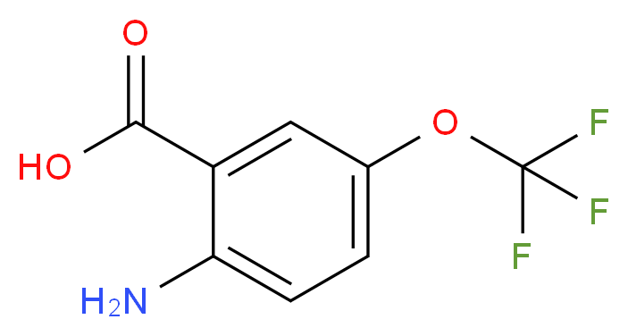 2-amino-5-(trifluoromethoxy)benzoic acid_分子结构_CAS_83265-56-9