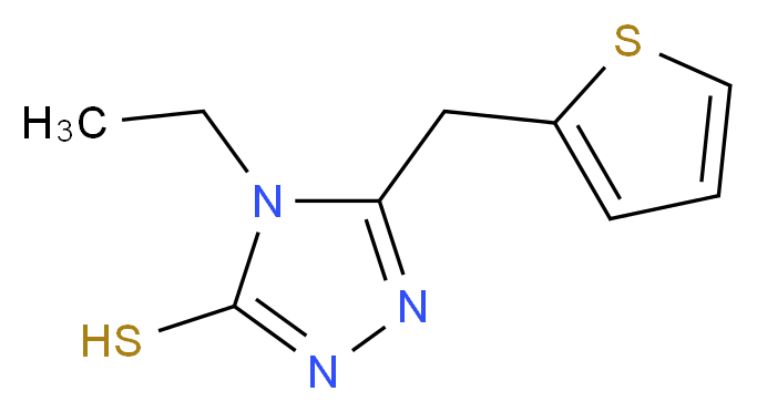 4-ethyl-5-(2-thienylmethyl)-4H-1,2,4-triazole-3-thiol_分子结构_CAS_667435-85-0)