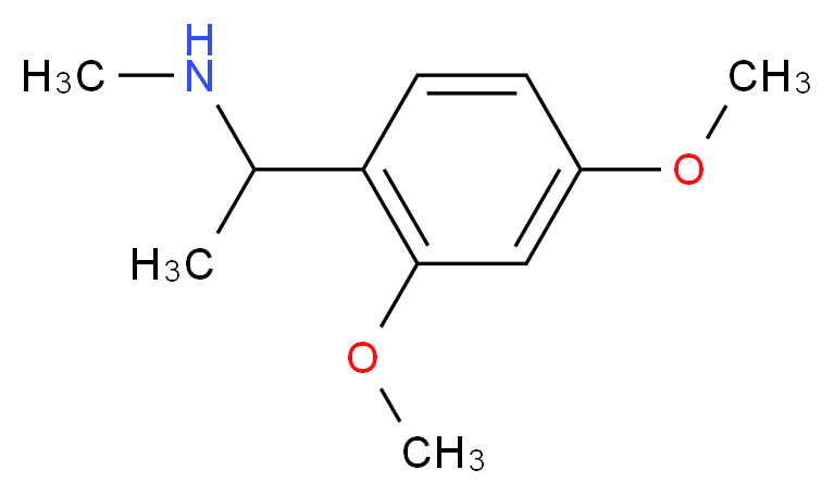 [1-(2,4-dimethoxyphenyl)ethyl](methyl)amine_分子结构_CAS_188894-37-3