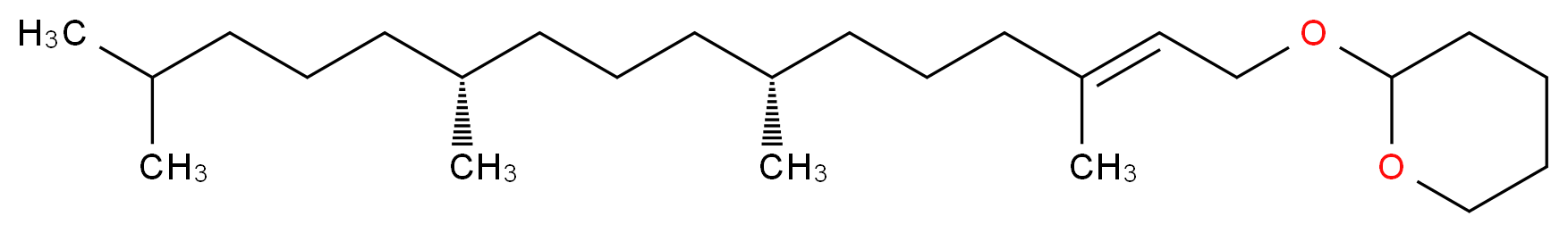 2-{[(2E,7R,11R)-3,7,11,15-tetramethylhexadec-2-en-1-yl]oxy}oxane_分子结构_CAS_66432-63-1