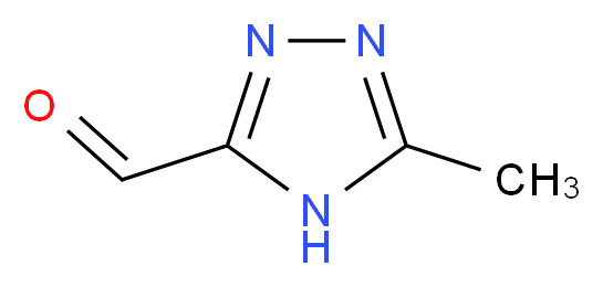 5-METHYL-4H-1,2,4-TRIAZOLE-3-CARBALDEHYDE_分子结构_CAS_56804-98-9)