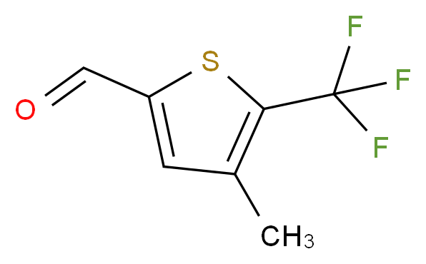 4-METHYL-5-(TRIFLUOROMETHYL)THIOPHENE-2-CARBALDEHYDE_分子结构_CAS_)