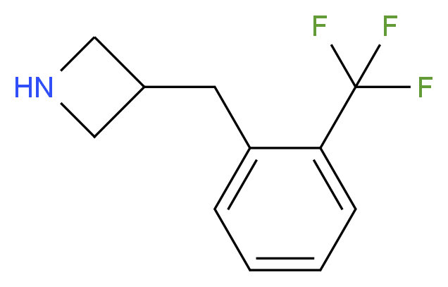 3-[[2-(Trifluoromethyl)phenyl]methyl]azetidine_分子结构_CAS_937626-43-2)