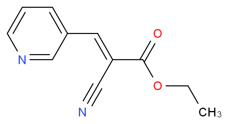 Ethyl 2-cyano-3-(3-pyridinyl)acrylate_分子结构_CAS_103011-95-6)