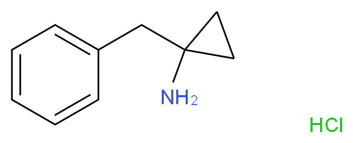 (1-Benzylcyclopropyl)amine hydrochloride_分子结构_CAS_27067-03-4)